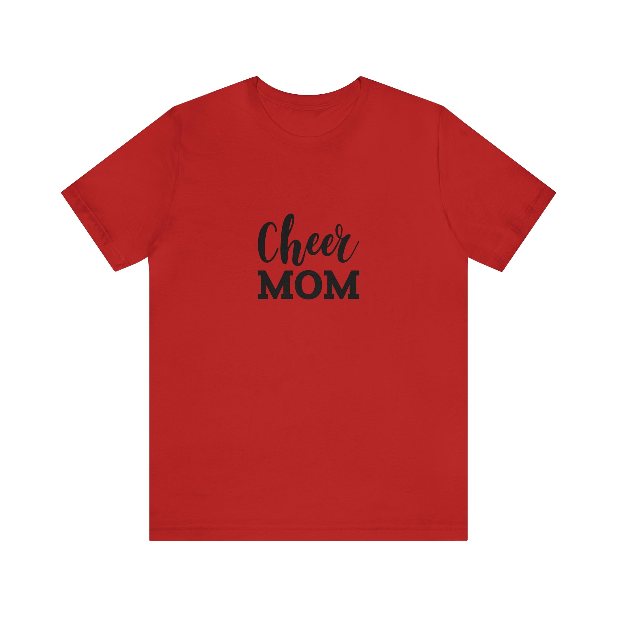 Cheer Mom Unisex Jersey Short-Sleeve Tee - Funny & Supportive T-Shirt for Cheer Moms - Soft & Comfortable