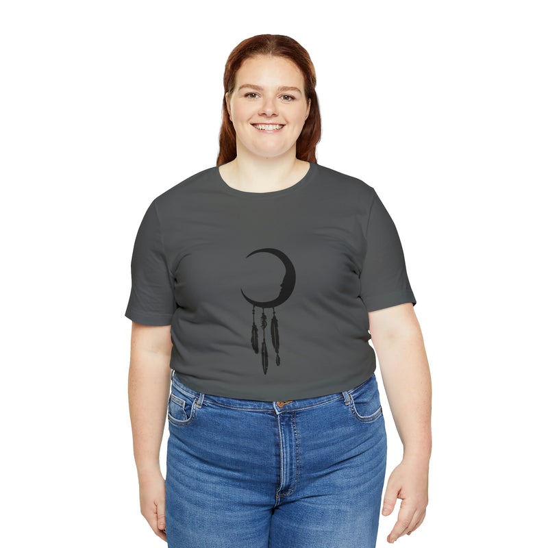 Dream Catcher Moon Unisex Jersey Short-Sleeve Tee - Spiritual T-Shirt for Women & Men - Boho Tee - Soft & Comfortable - Made in the USA