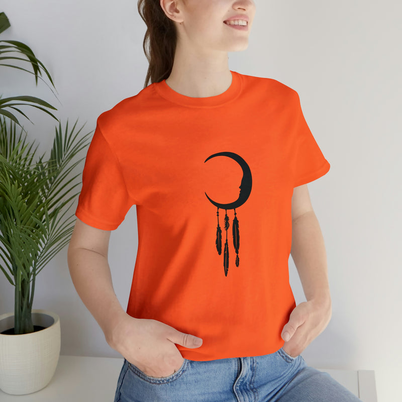 Dream Catcher Moon Unisex Jersey Short-Sleeve Tee - Spiritual T-Shirt for Women & Men - Boho Tee - Soft & Comfortable - Made in the USA