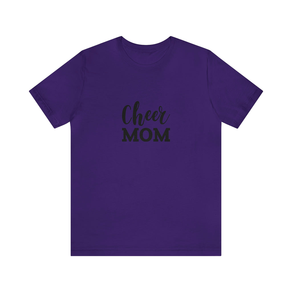 Cheer Mom Unisex Jersey Short-Sleeve Tee - Funny & Supportive T-Shirt for Cheer Moms - Soft & Comfortable