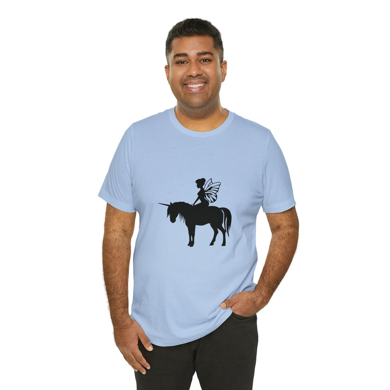 Fairy Unicorn Unisex Jersey Short-Sleeve Tee - Cute & Magical T-Shirt for Fantasy Lovers - Soft & Comfortable - Made in the USA