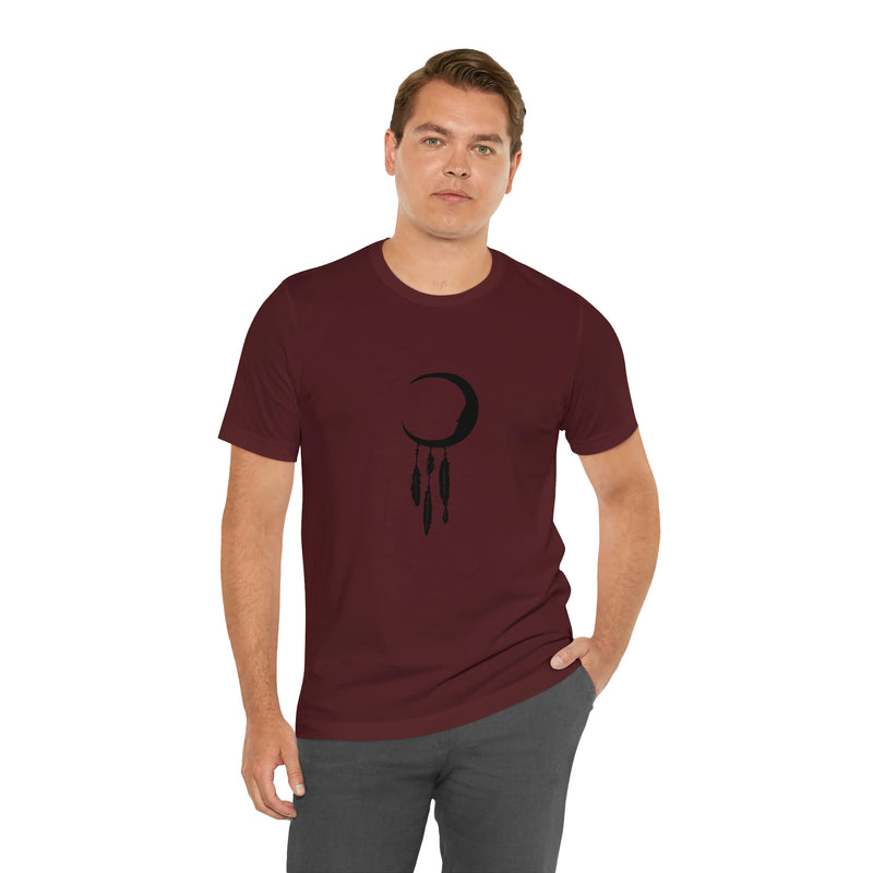 Dream Catcher Moon Unisex Jersey Short-Sleeve Tee - Spiritual T-Shirt for Women & Men - Boho Tee - Soft & Comfortable - Made in the USA