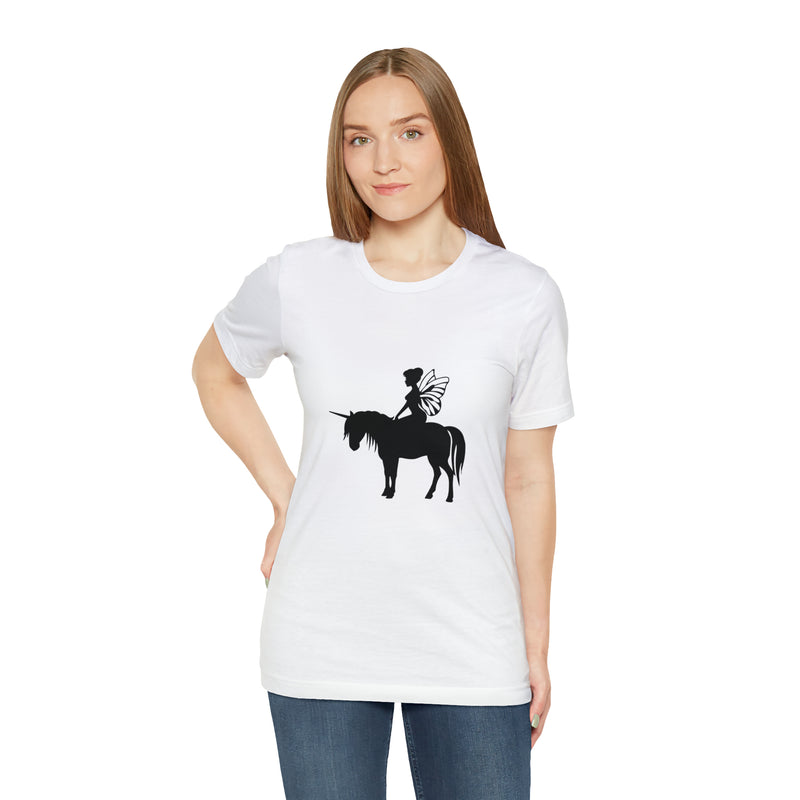 Fairy Unicorn Unisex Jersey Short-Sleeve Tee - Cute & Magical T-Shirt for Fantasy Lovers - Soft & Comfortable - Made in the USA