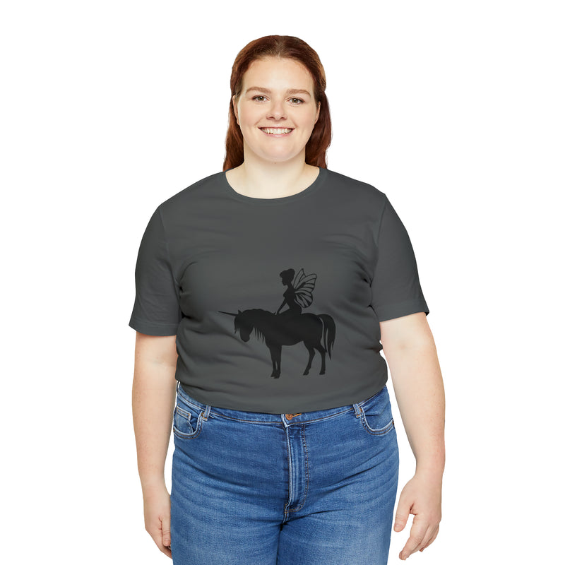 Fairy Unicorn Unisex Jersey Short-Sleeve Tee - Cute & Magical T-Shirt for Fantasy Lovers - Soft & Comfortable - Made in the USA