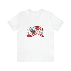 America Short Sleeve Tee - Soft & Comfortable - Patriotic Clothing - Made in the USA