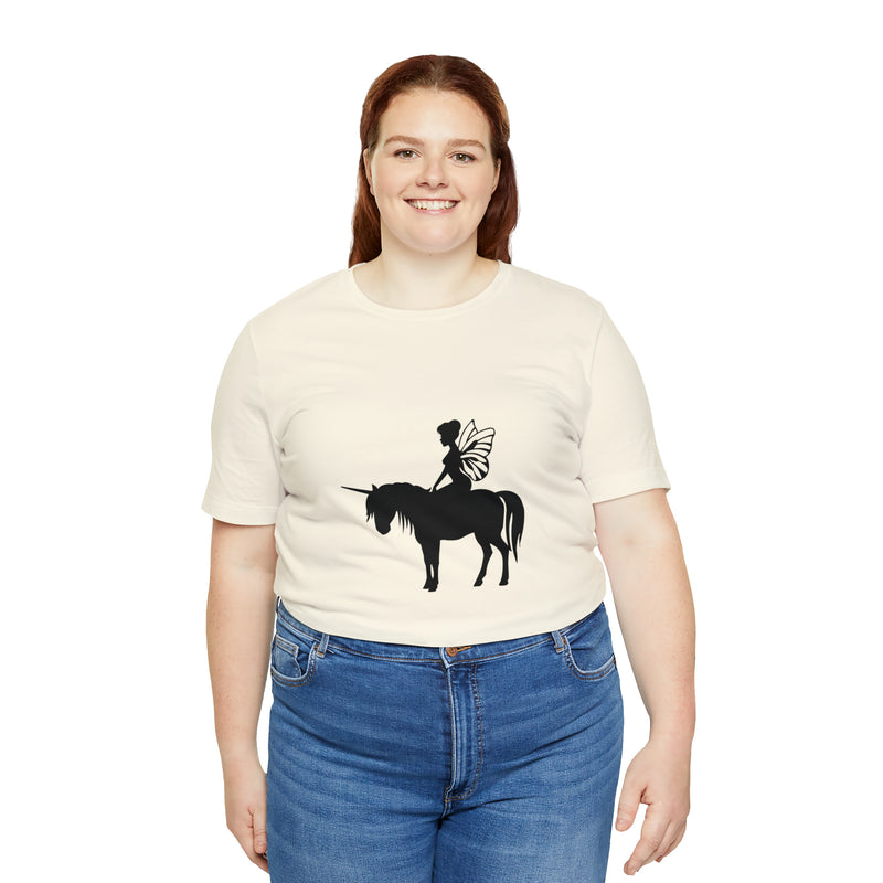 Fairy Unicorn Unisex Jersey Short-Sleeve Tee - Cute & Magical T-Shirt for Fantasy Lovers - Soft & Comfortable - Made in the USA