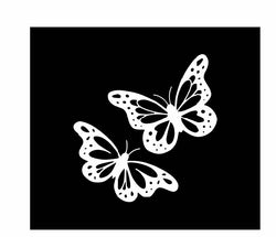 Butterflies Vinyl Decal | 4.4 x 4.5 inch