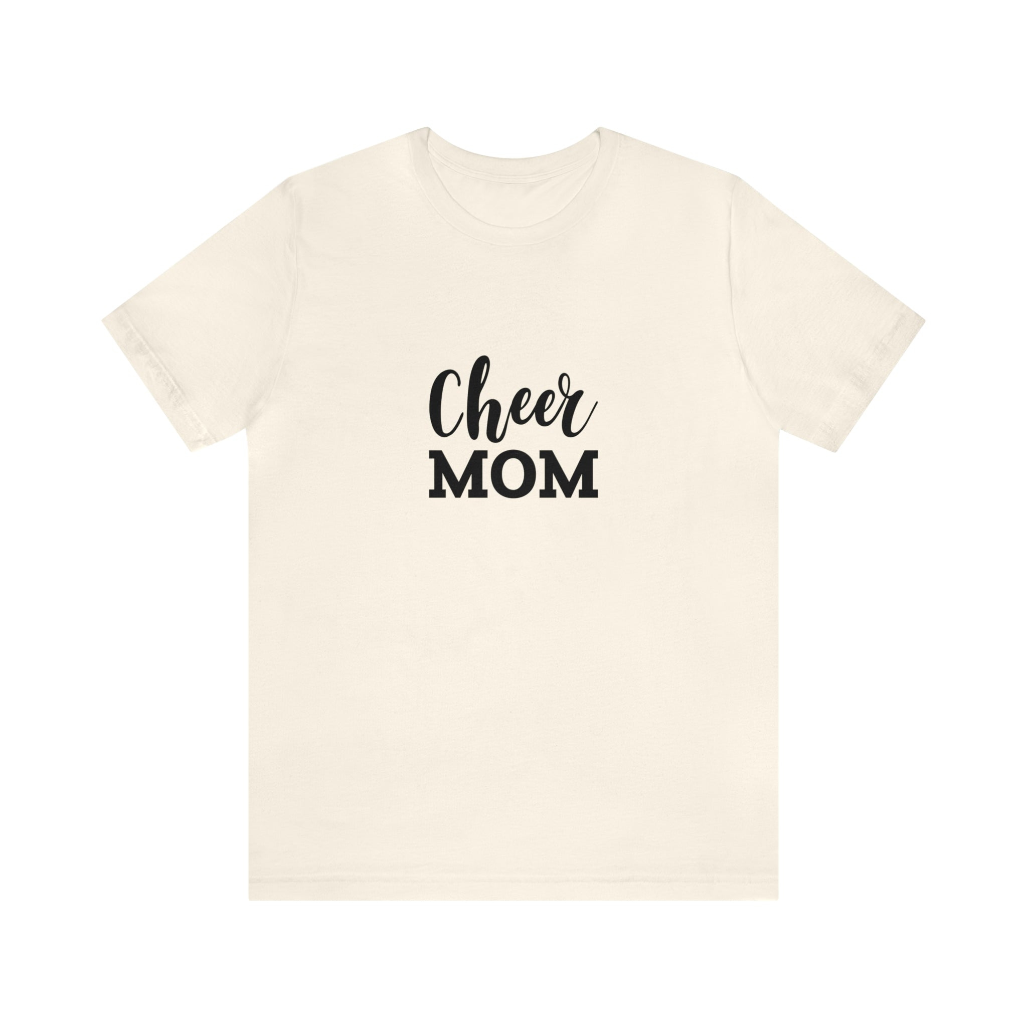 Cheer Mom Unisex Jersey Short-Sleeve Tee - Funny & Supportive T-Shirt for Cheer Moms - Soft & Comfortable