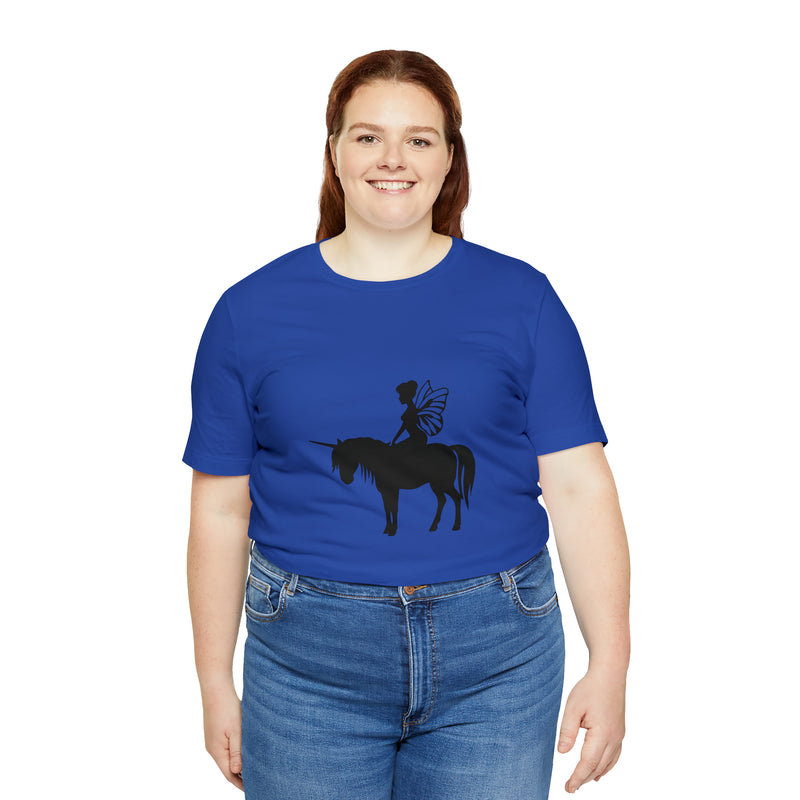 Fairy Unicorn Unisex Jersey Short-Sleeve Tee - Cute & Magical T-Shirt for Fantasy Lovers - Soft & Comfortable - Made in the USA