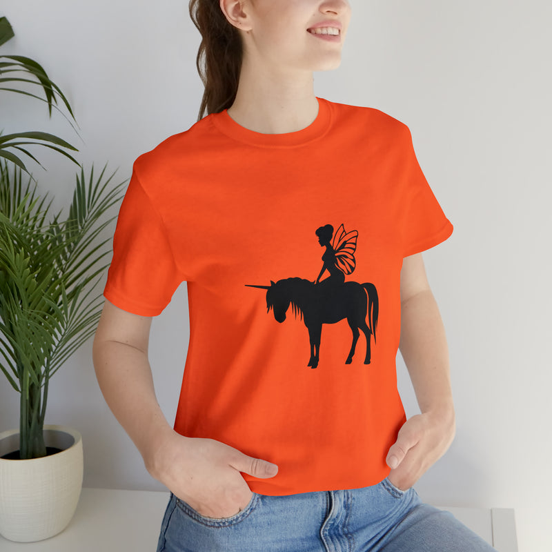 Fairy Unicorn Unisex Jersey Short-Sleeve Tee - Cute & Magical T-Shirt for Fantasy Lovers - Soft & Comfortable - Made in the USA