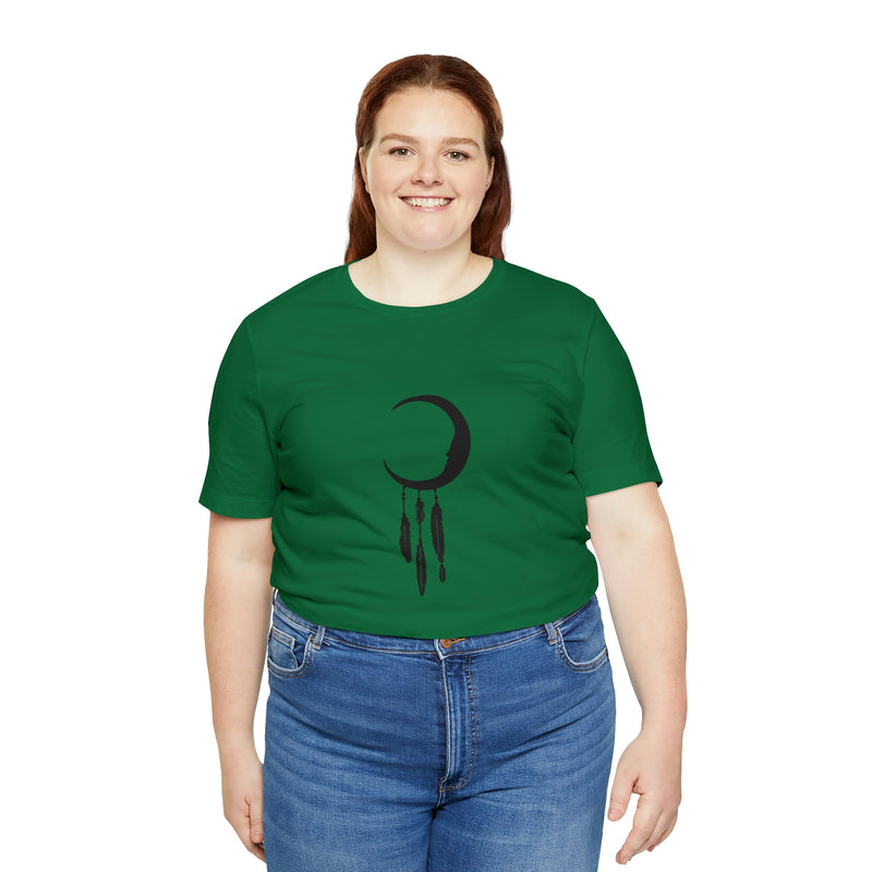 Dream Catcher Moon Unisex Jersey Short-Sleeve Tee - Spiritual T-Shirt for Women & Men - Boho Tee - Soft & Comfortable - Made in the USA