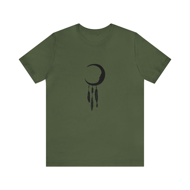 Dream Catcher Moon Unisex Jersey Short-Sleeve Tee - Spiritual T-Shirt for Women & Men - Boho Tee - Soft & Comfortable - Made in the USA