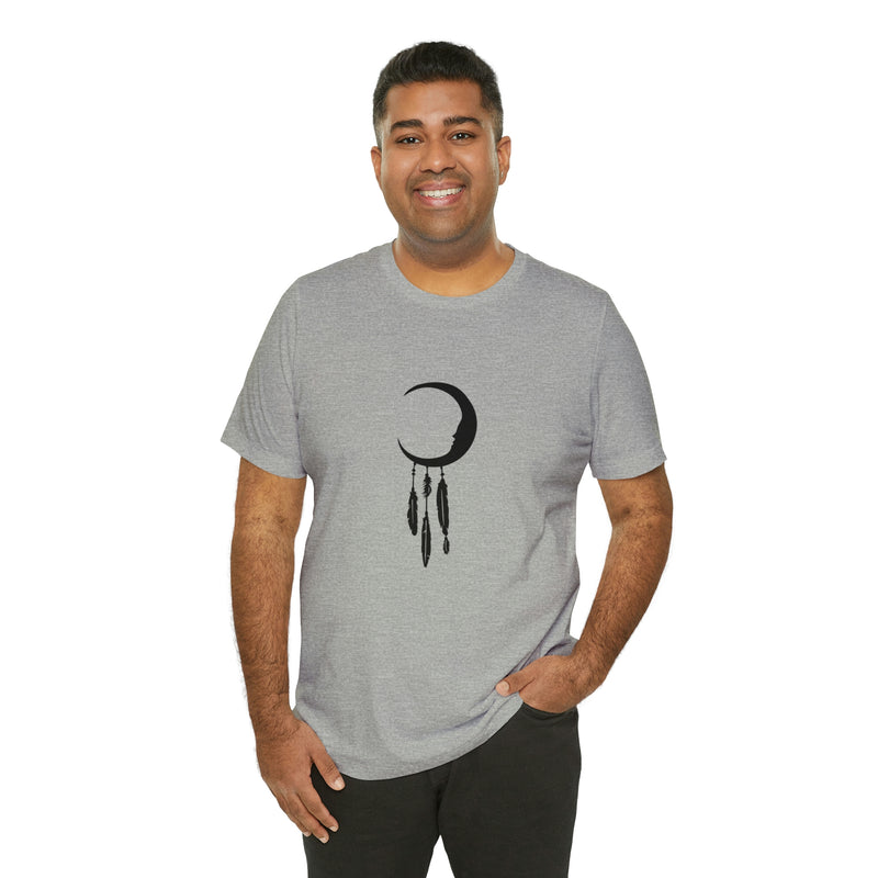 Dream Catcher Moon Unisex Jersey Short-Sleeve Tee - Spiritual T-Shirt for Women & Men - Boho Tee - Soft & Comfortable - Made in the USA