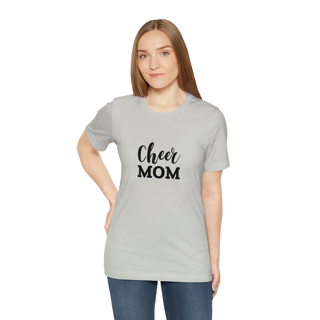 Cheer Mom Unisex Jersey Short-Sleeve Tee - Funny & Supportive T-Shirt for Cheer Moms - Soft & Comfortable