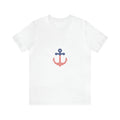 American Flag Anchor Short Sleeve Tee - Patriotic Clothing - Made in the USA