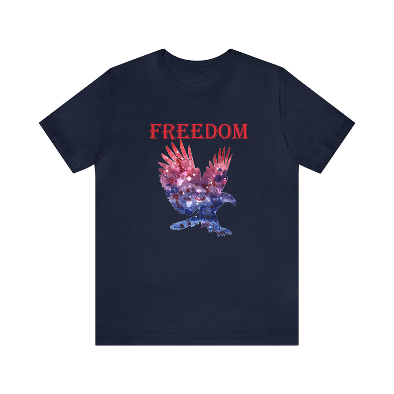 American Eagle Freedom Short Sleeve Tee - Soft & Comfortable - Patriotic Clothing - Made in the USA