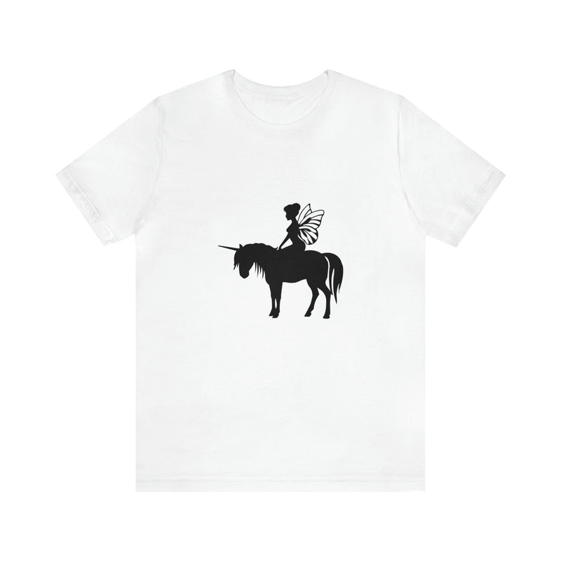 Fairy Unicorn Unisex Jersey Short-Sleeve Tee - Cute & Magical T-Shirt for Fantasy Lovers - Soft & Comfortable - Made in the USA