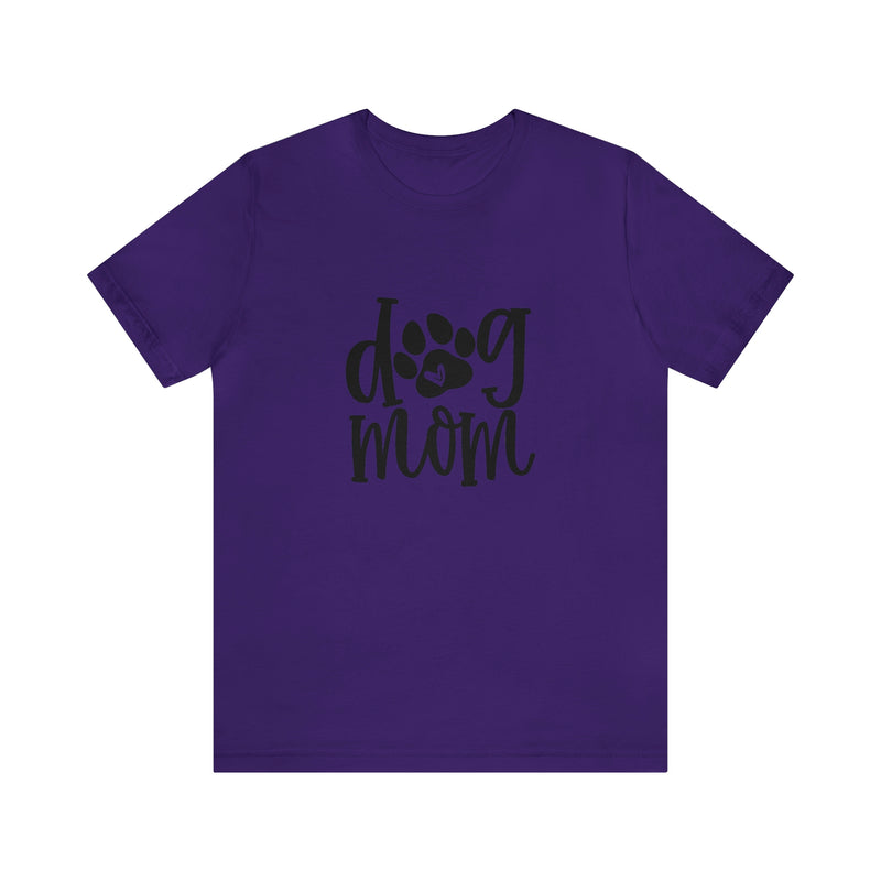 Dog Mom Heart Unisex Jersey Short-Sleeve Tee - Funny & Cute T-Shirt for Women & Men - Soft & Comfortable - Made in the USA