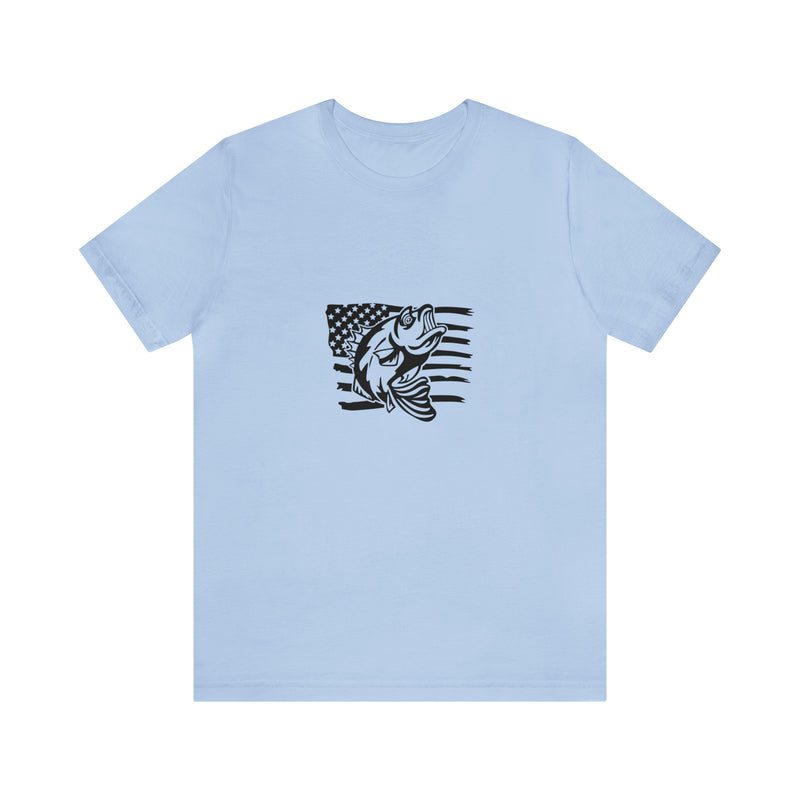 American Bass Short Sleeve Tee - Soft & Comfortable - Fishing Clothing - Made in the USA