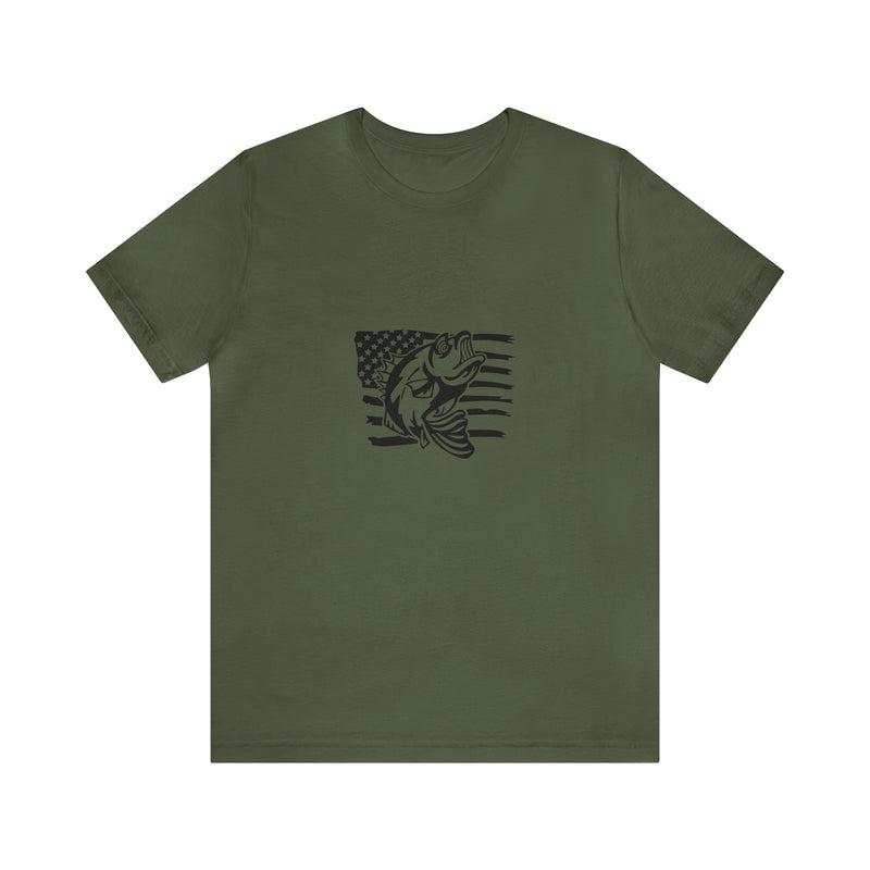 American Bass Short Sleeve Tee - Soft & Comfortable - Fishing Clothing - Made in the USA