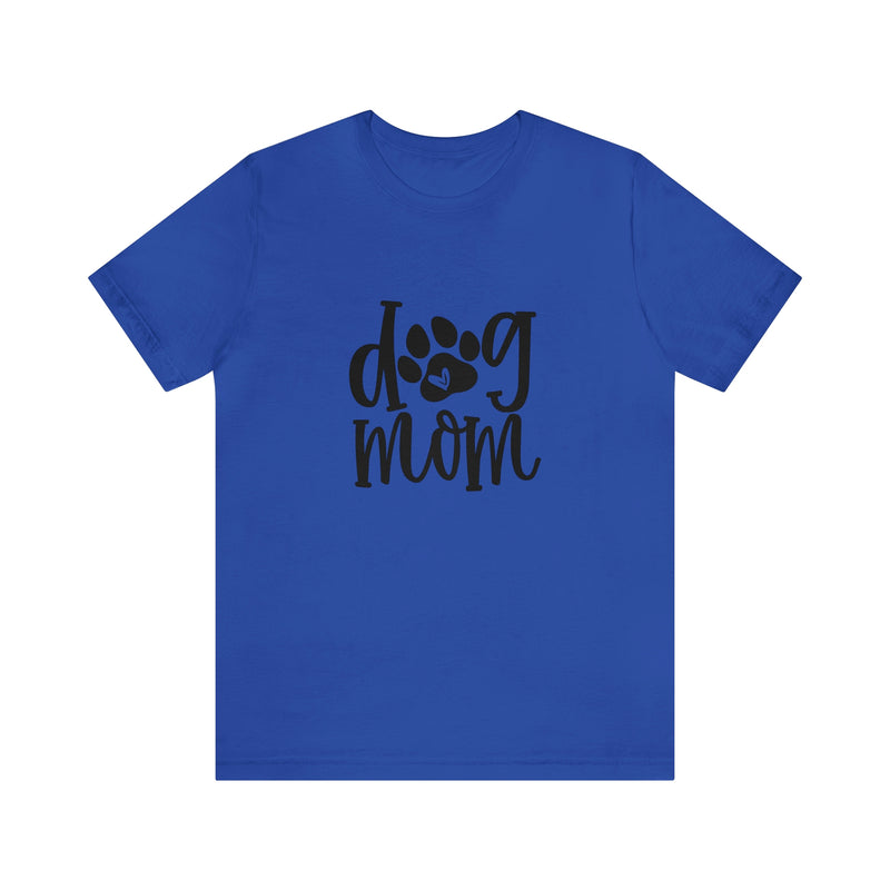 Dog Mom Heart Unisex Jersey Short-Sleeve Tee - Funny & Cute T-Shirt for Women & Men - Soft & Comfortable - Made in the USA