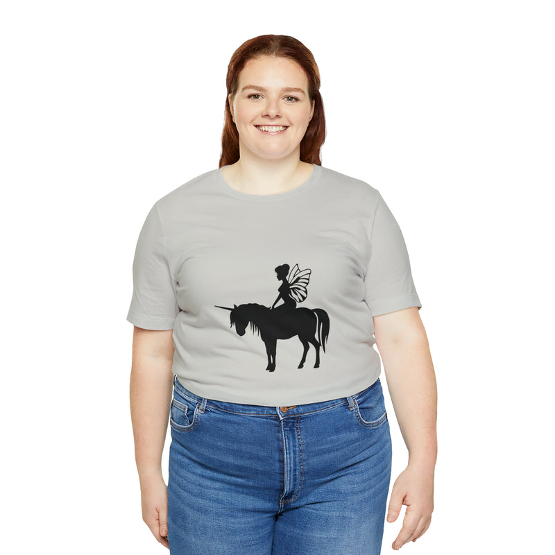 Fairy Unicorn Unisex Jersey Short-Sleeve Tee - Cute & Magical T-Shirt for Fantasy Lovers - Soft & Comfortable - Made in the USA