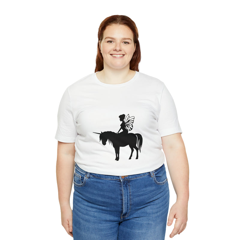 Fairy Unicorn Unisex Jersey Short-Sleeve Tee - Cute & Magical T-Shirt for Fantasy Lovers - Soft & Comfortable - Made in the USA