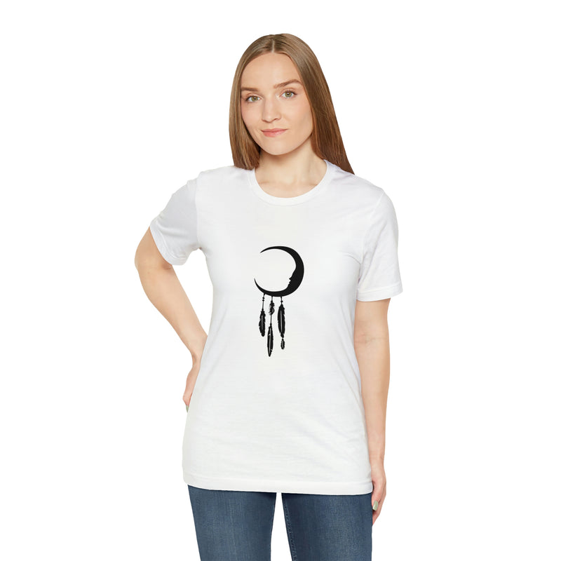 Dream Catcher Moon Unisex Jersey Short-Sleeve Tee - Spiritual T-Shirt for Women & Men - Boho Tee - Soft & Comfortable - Made in the USA