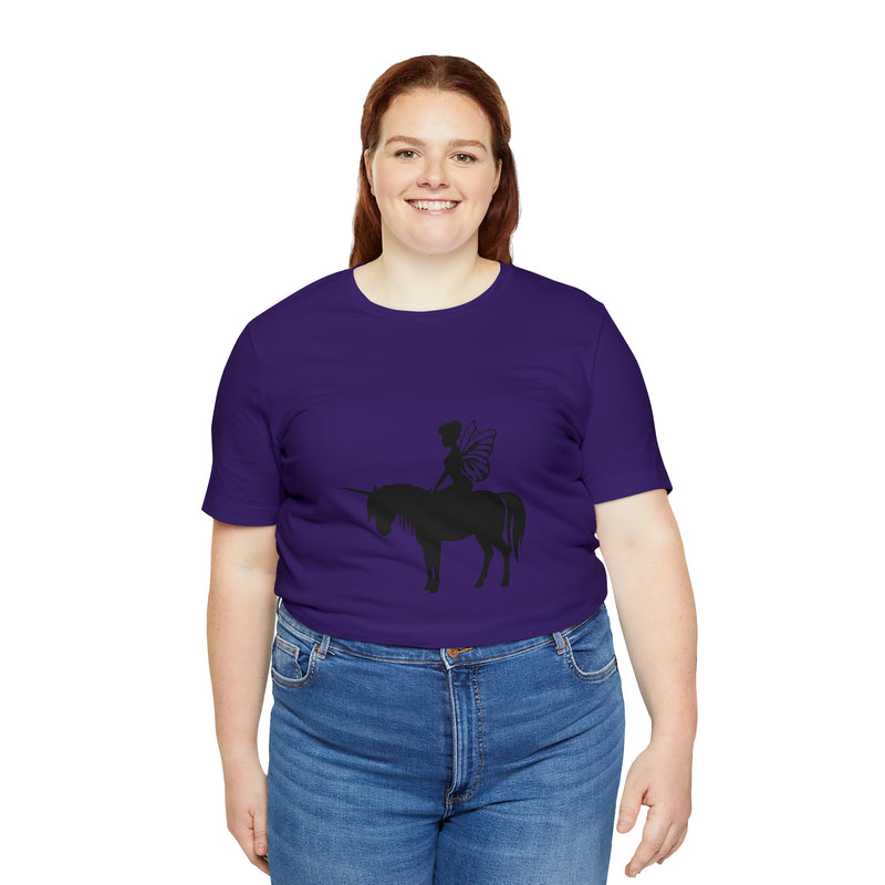 Fairy Unicorn Unisex Jersey Short-Sleeve Tee - Cute & Magical T-Shirt for Fantasy Lovers - Soft & Comfortable - Made in the USA