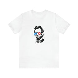 Abraham Lincoln with Sunglasses Jersey Short Sleeve Tee - Funny & Patriotic Clothing - Made in the USA