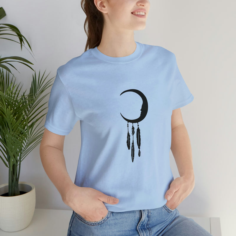 Dream Catcher Moon Unisex Jersey Short-Sleeve Tee - Spiritual T-Shirt for Women & Men - Boho Tee - Soft & Comfortable - Made in the USA