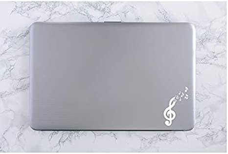 Free The Music Vinyl Decal | White 2.7 x 4.5 inch