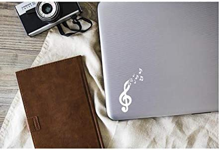 Free The Music Vinyl Decal | White 2.7 x 4.5 inch