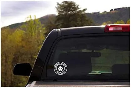 Support Wildlife Raise Boys Decal | White 4.5 x 4.25 inch