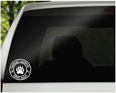 Support Wildlife Raise Boys Decal | White 4.5 x 4.25 inch