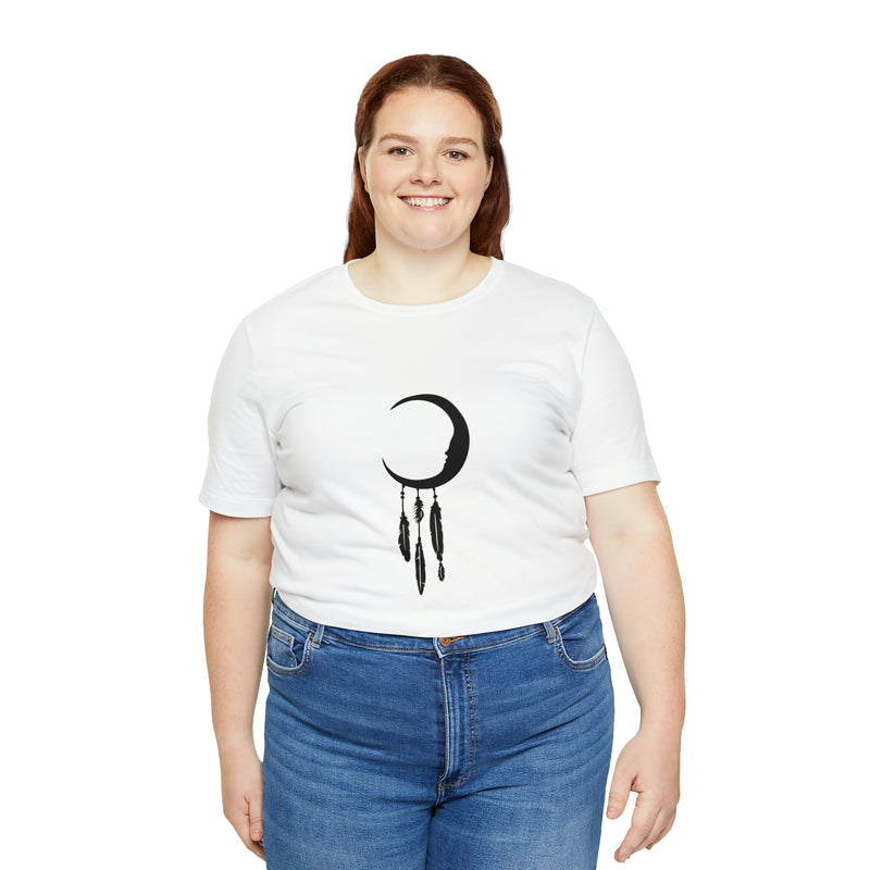 Dream Catcher Moon Unisex Jersey Short-Sleeve Tee - Spiritual T-Shirt for Women & Men - Boho Tee - Soft & Comfortable - Made in the USA