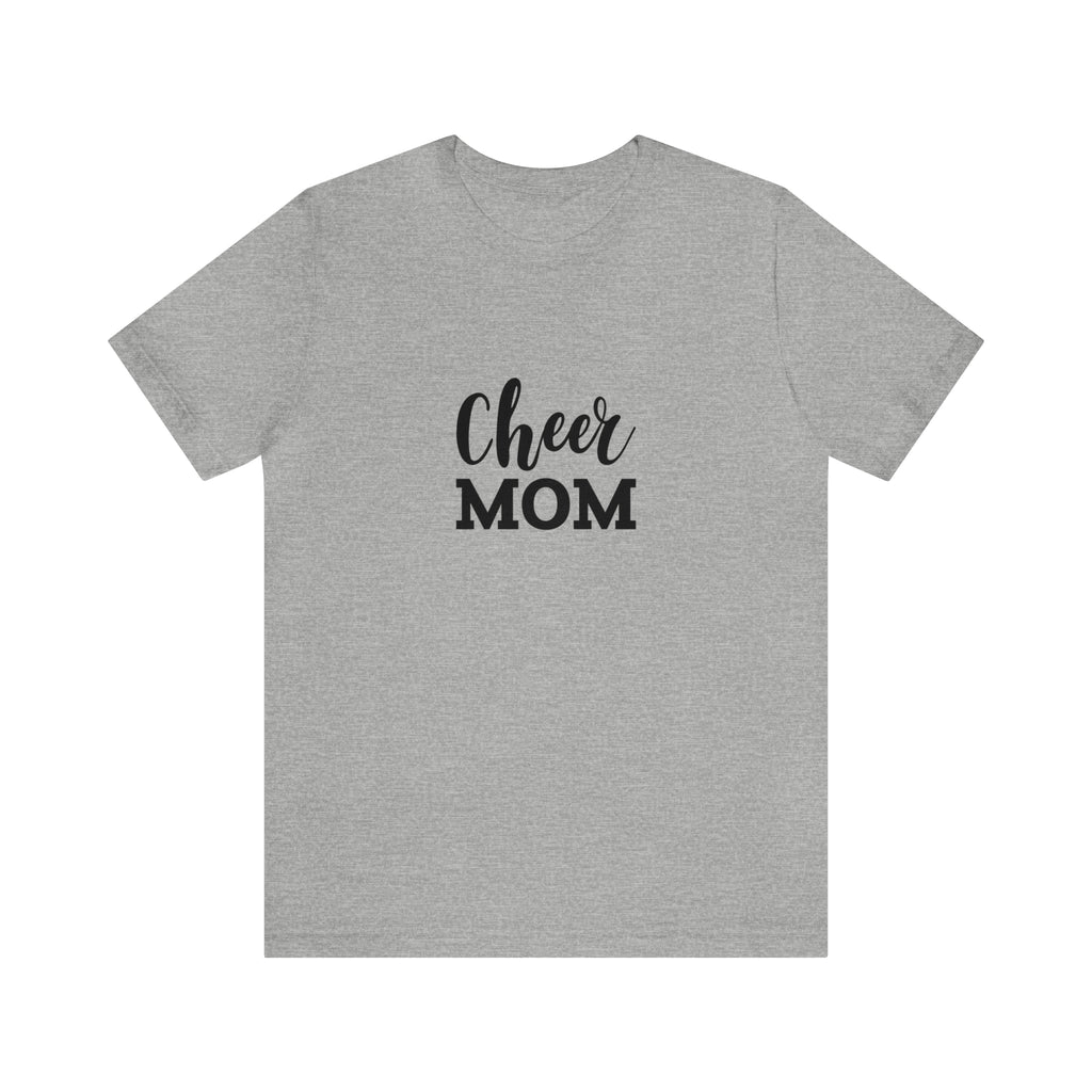 Cheer Mom Unisex Jersey Short-Sleeve Tee - Funny & Supportive T-Shirt for Cheer Moms - Soft & Comfortable