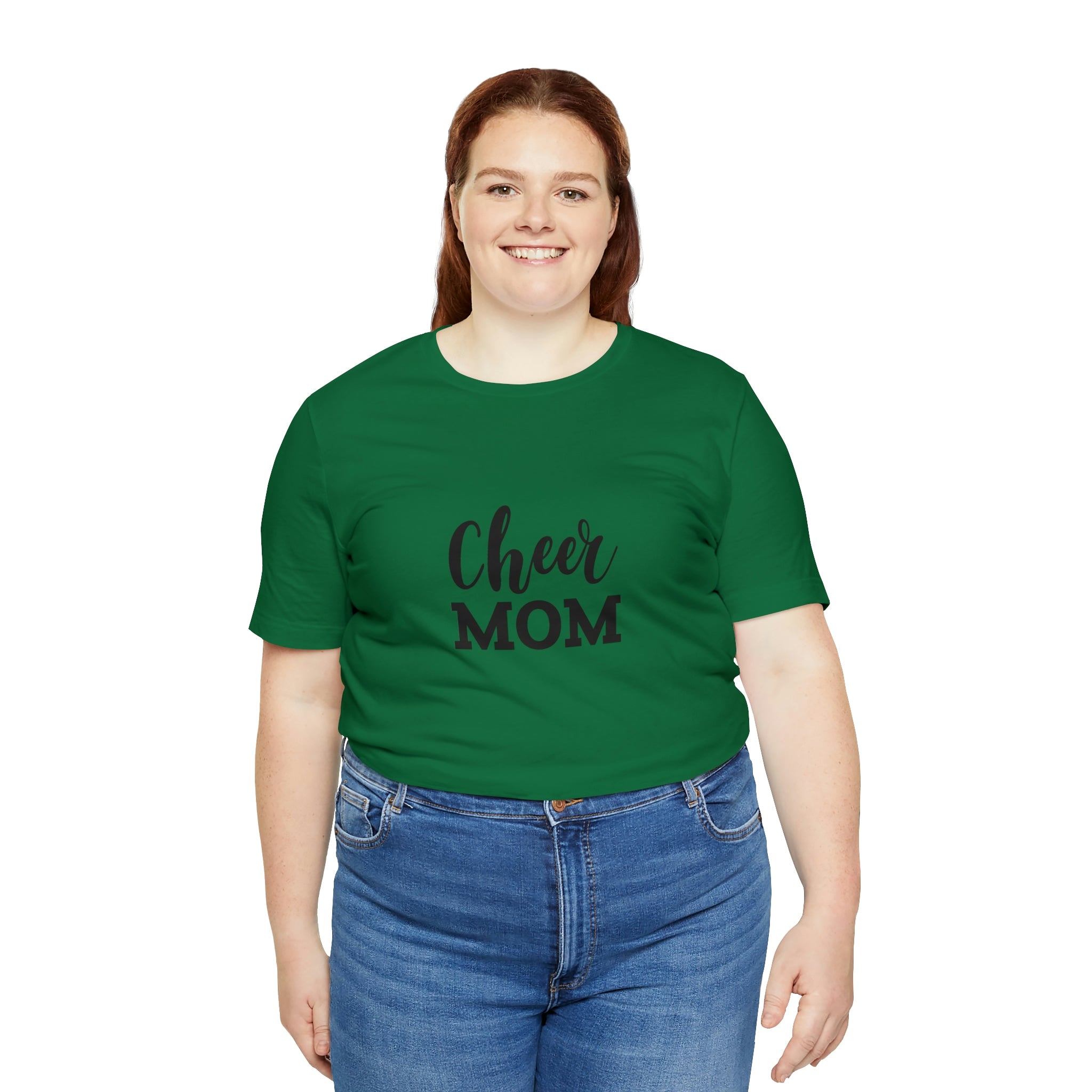 Cheer Mom Unisex Jersey Short-Sleeve Tee - Funny & Supportive T-Shirt for Cheer Moms - Soft & Comfortable