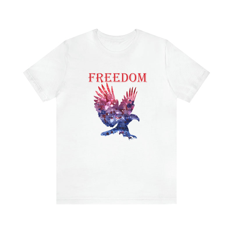 American Eagle Freedom Short Sleeve Tee - Soft & Comfortable - Patriotic Clothing - Made in the USA