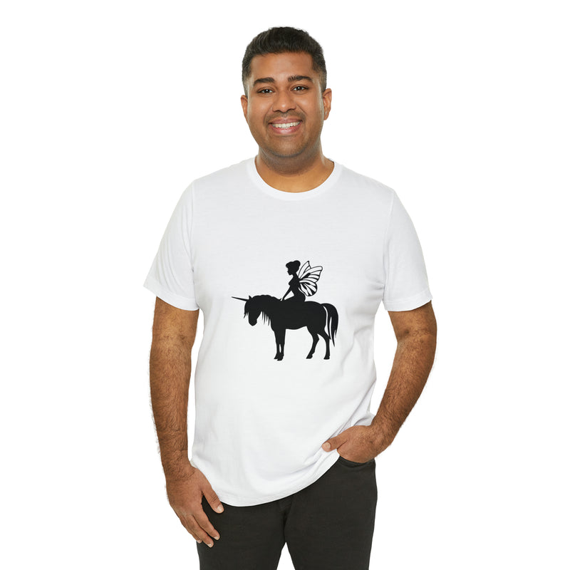 Fairy Unicorn Unisex Jersey Short-Sleeve Tee - Cute & Magical T-Shirt for Fantasy Lovers - Soft & Comfortable - Made in the USA