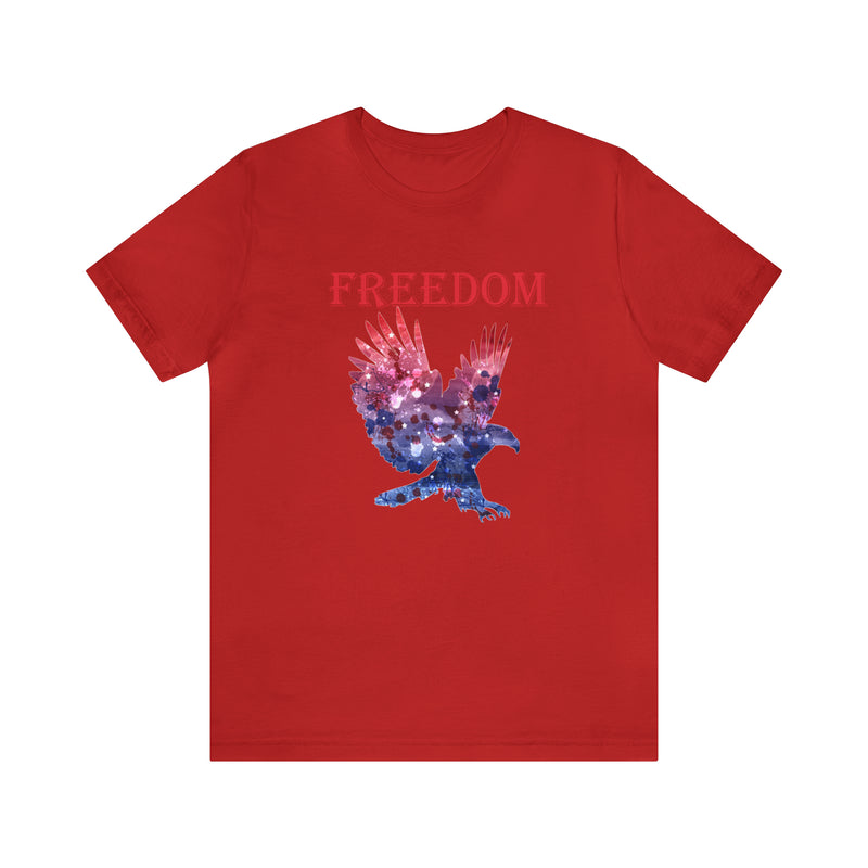 American Eagle Freedom Short Sleeve Tee - Soft & Comfortable - Patriotic Clothing - Made in the USA