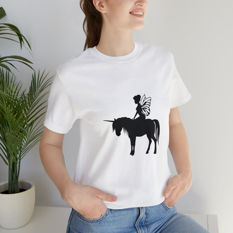 Fairy Unicorn Unisex Jersey Short-Sleeve Tee - Cute & Magical T-Shirt for Fantasy Lovers - Soft & Comfortable - Made in the USA